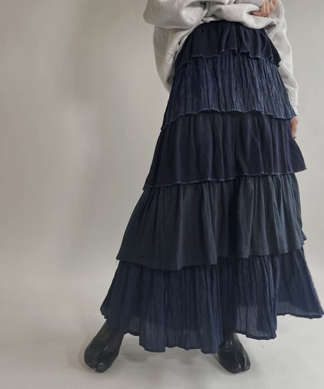 【RE;CIRCLE】 RE Indian Cotton Skirt / 220503-008