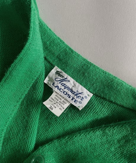 【USED】  Haymaker Lacoste Acrylic Knit Cardigan / 221008-023