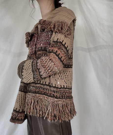 【USED】   Knit Cardigan/211216-034