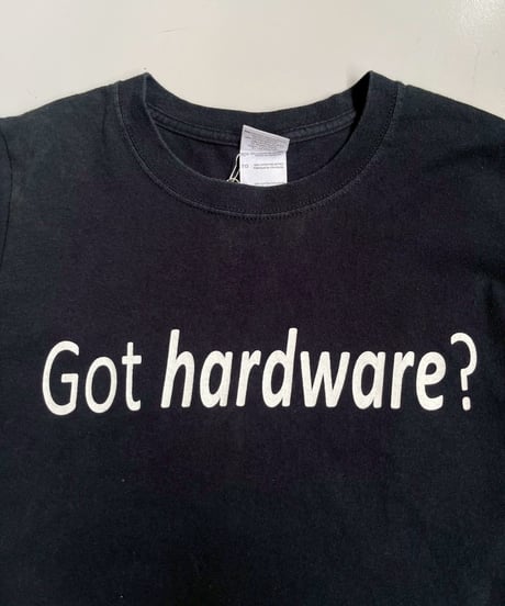 【USED】 RESIZED 00s GILDAN Got hardware? T-Shirt / 250830-012