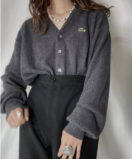 【USED】   LACOSTE Knit Cardigan⑨/211126-017