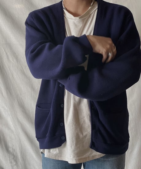 【USED】  Acrylic Knit Cardigan④/210304-006