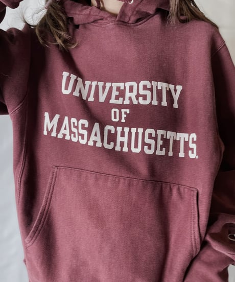 【USED】  Champion Reverse Weave Hoodie MASSACHUSETTS UNI./210902-020