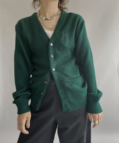 【USED】  Brian Macneil Sportswear Acrylic Knit Cardigan / 221008-010