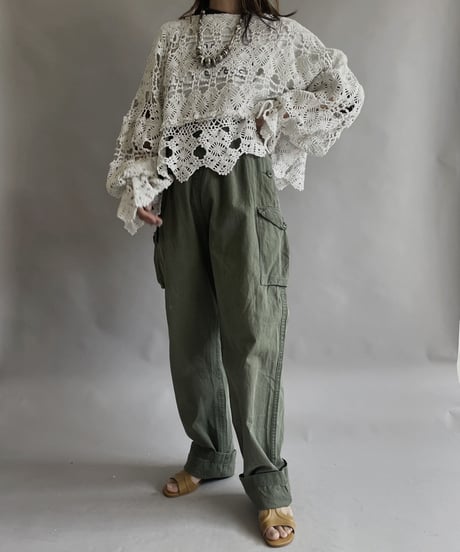 【RE;CIRCLE】 RE Crochet Kirikae Top / 230330-016