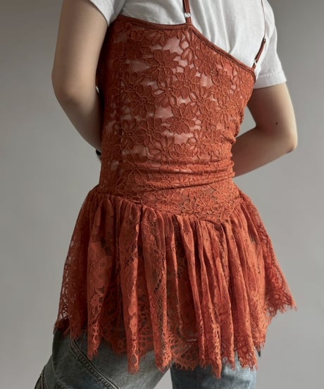 【USED】 Lace Patten Camisole / 260613-018