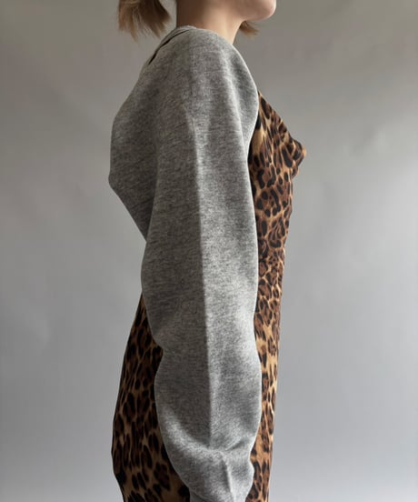 【USED】 Leopard long camisole One-Piece  /250920-035