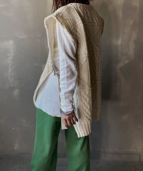 【RE;CIRCLE】Cable Knit Vest ① / 201112-016