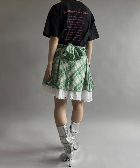 【USED 】Check Patterned Mini Skirt / 240713-012