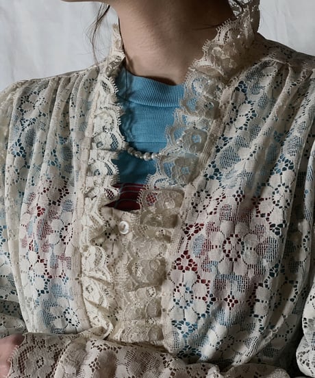 【USED】  Long Sleeve Lace Shirt/210310-027