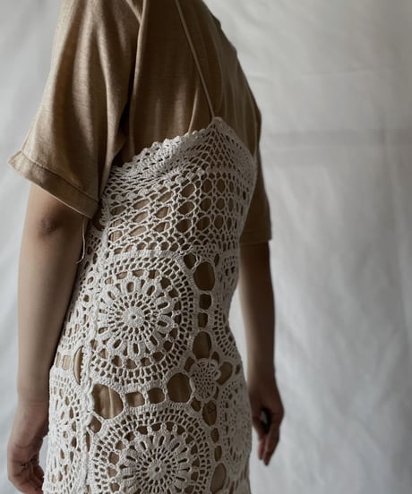 【RE;CIRCLE】  RE Crochet Camisole One-piece/20210819-046