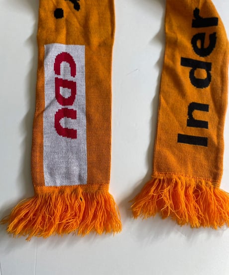 【USED】 Knit Soccer Muffler Orange / 230206-001