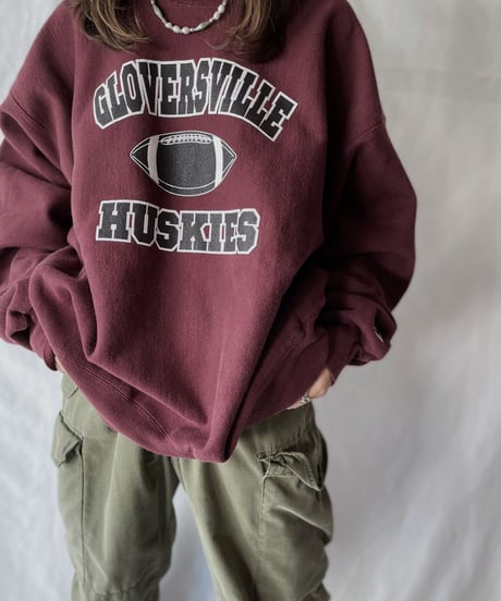【USED】   Champion Reverse Weave Sweat GLOVERSVILLE/211007-024