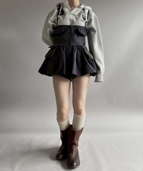 【RE;CIRCLE】 RE U.S Military Rebuild Mini One-Piece Dyed Navy / 260423-004