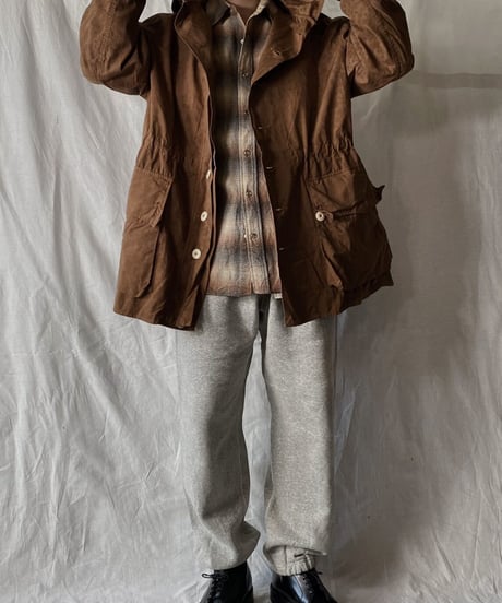 【USED】 Dyed Brown Swedish Snow Hoodie /210310-005