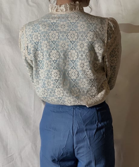 【USED】  Long Sleeve Lace Shirt/210310-027