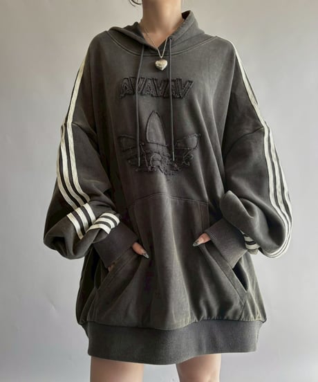 【USED】 adidas by AVAVAV Shoulder less Hoodie /251018-020