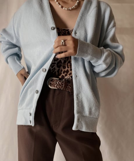 【USED】 Acrylic Knit Cardigan③/210930-029