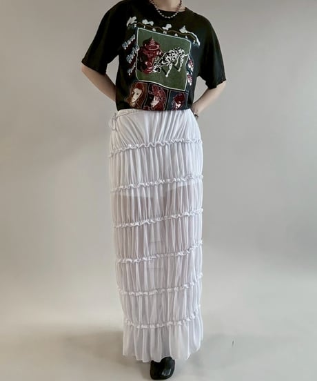 【USED】 Sheer Long Skirt/ 250621-005