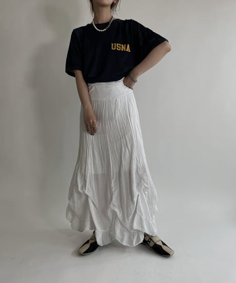 【USED】 Double Face USNA Short Sleeves T-shirt / 220507-034