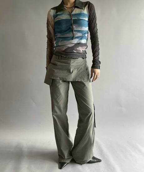 【USED】  Cop.Copine Layered Design Pants / 251014-033