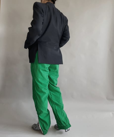 【USED】 Green Nylon Pants / 230121-010