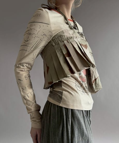 【RE;CIRCLE】 RE Military Camouflage Wrap Skirt / 260226-004