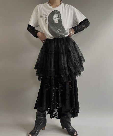 【USED】 Sheer Poly Skirt / 230701-016