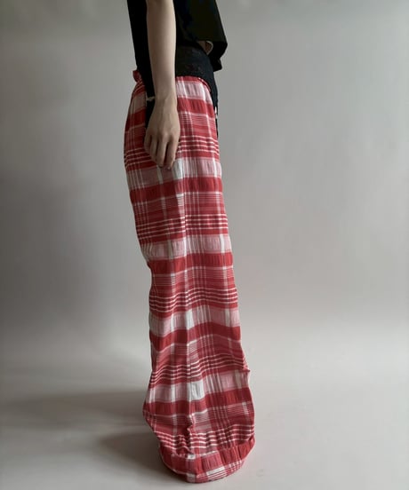 【USED】 Checked Wide Pants/250816-018