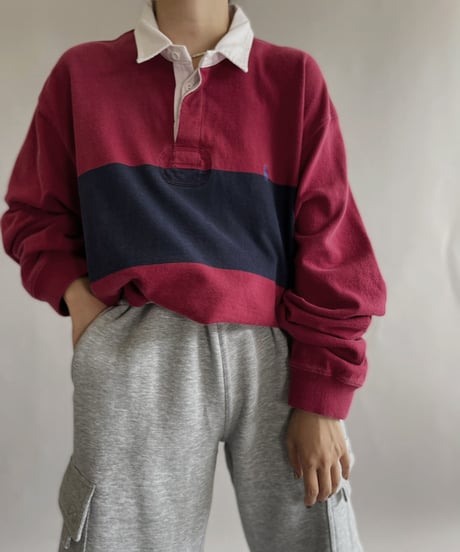 【USED】 Polo By Ralph Lauren Rugby Shirt / 220910-003