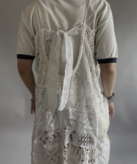 【RE;CIRCLE】 RE Crochet Patch Code Camisole One-Piece / 240509-002