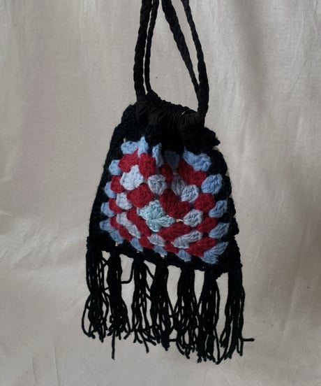 【RE;CIRCLE】 Granny Knit Pouch① /210404-004