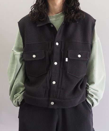 【COSMOS TEXAS】24ss Second Vest Black / 240311-017