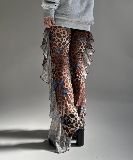 【USED】 JOUR Leopard Patterned Sheer Pants /250104-029