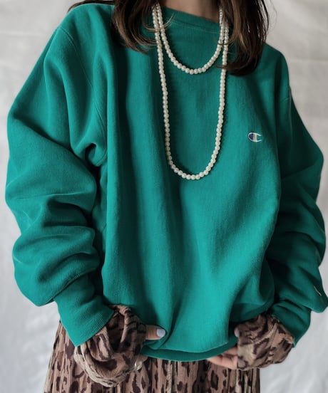 【USED】   90's USA Champion Reverse Weave Sweat One-point①/211007-014