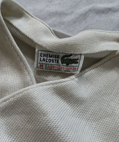 【USED】 LACOSTE Acrylic Knit Cardigan  ① / 220111-001