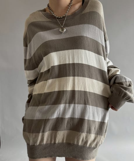 【USED】 BANANA REPUBLIC Border Knit /251025-006