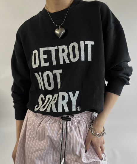 【USED】DETROIT NOT SORRY L/S Sweat Top /241109-023