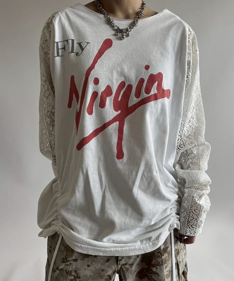 【RE;CIRCLE】 RE Lace Switching Raglan T-Shirt / 250605-003