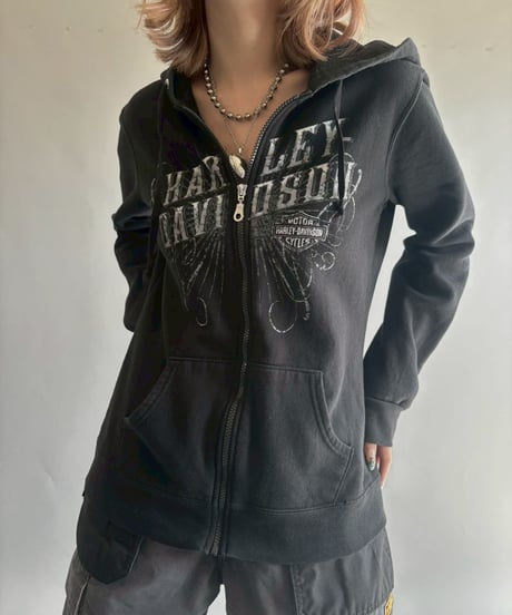 【USED】 14's HARLEY DAVIDSON Zip Parka / 251004-021