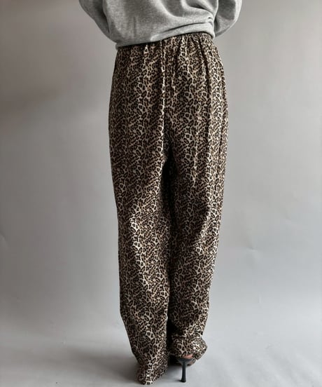 【USED】 Leopard shirt & pants set up  /250927-014