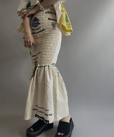 【RE;CIRCLE】RE Eco-Friendly Bag Shirring Skirt/ 230727-017