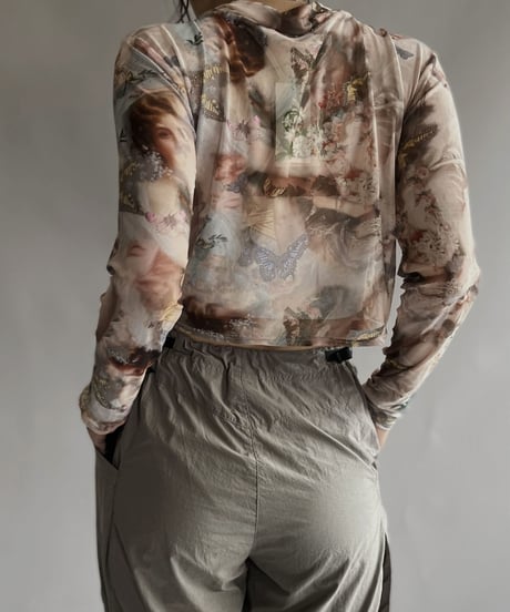 【USED】  Poly Long Sleeved Top / 220924-009