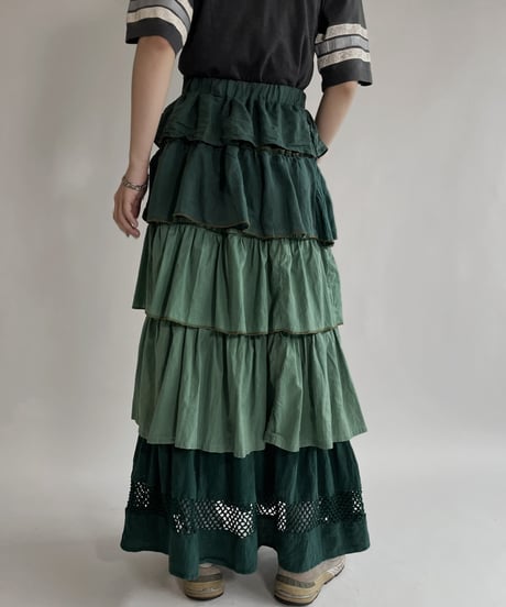 【RE;CIRCLE】 RE Indian Cotton Skirt / 220503-015
