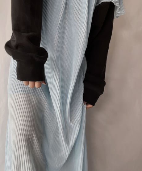 【USED】   Poly Pleats S/S One-piece/210926-002