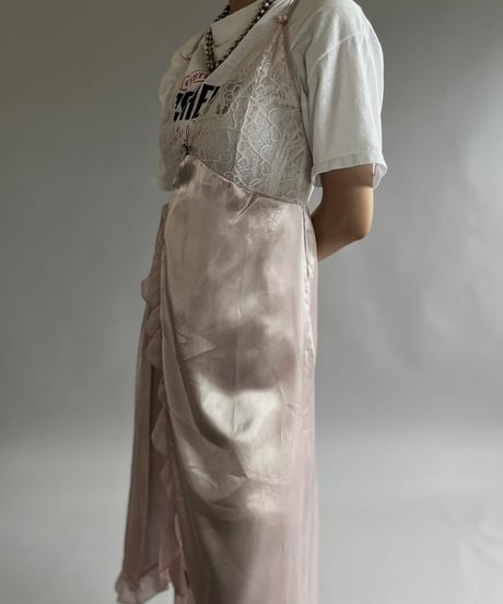 【USED】 Patterned Camisole Long One-Piece /240803-031