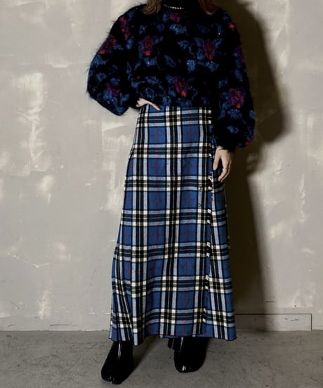 【USED】 Kilt Long Skirt / 201204-021