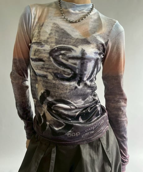 【USED】 Cop.Copine Velour Design Body Top  /251014-042