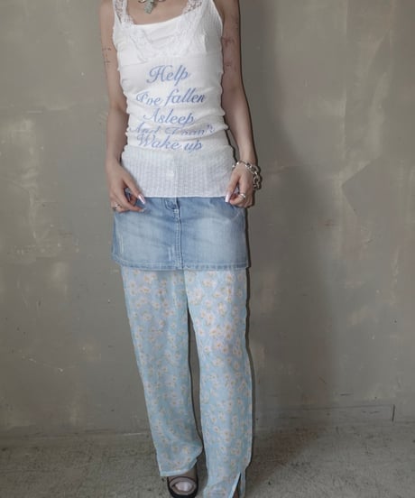 【RE;CIRCLE】 Re Embroidered Camisole Top  /  250724-019