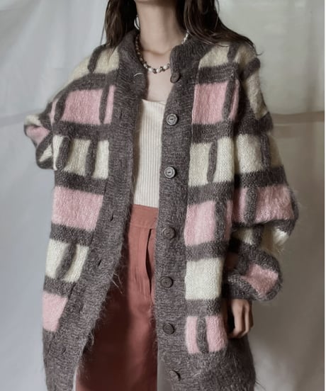 【USED】  Mohair Knit Cardigan /211110-036
